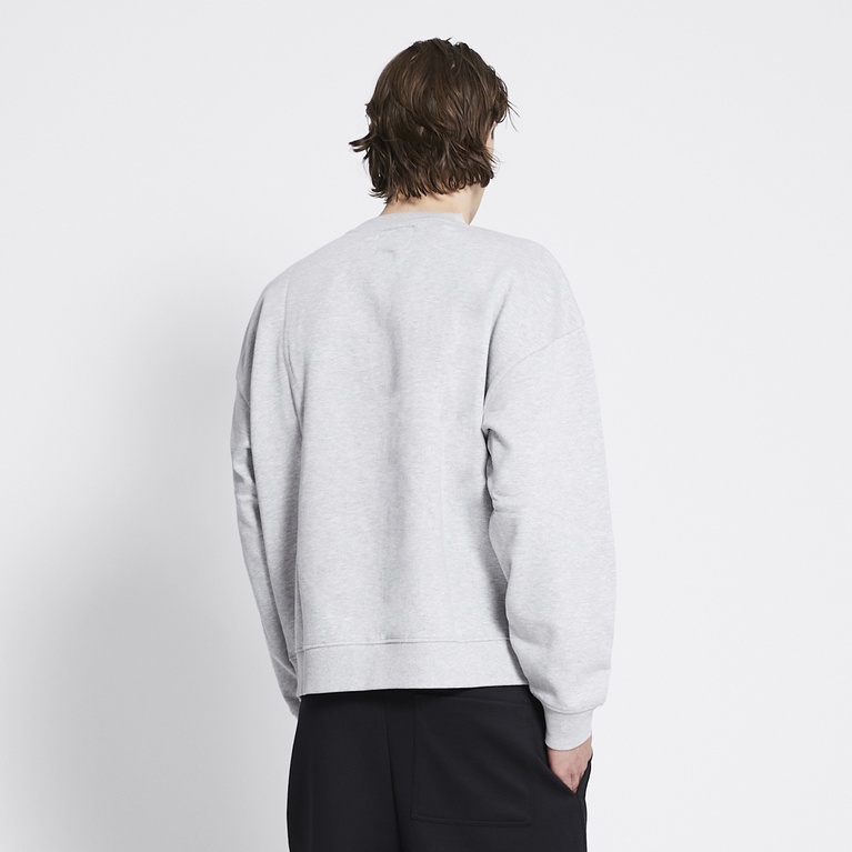 Boxy sweatshirt "Loi" Grey Melange